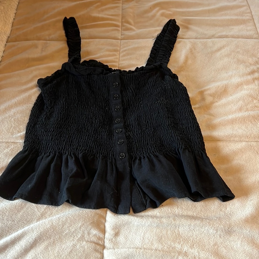 Black tank top